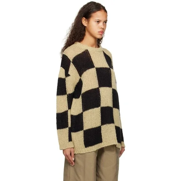 TheOpen Product Check Sweater Size 2 M Womens Check Knit $145 - Picture 11 of 12